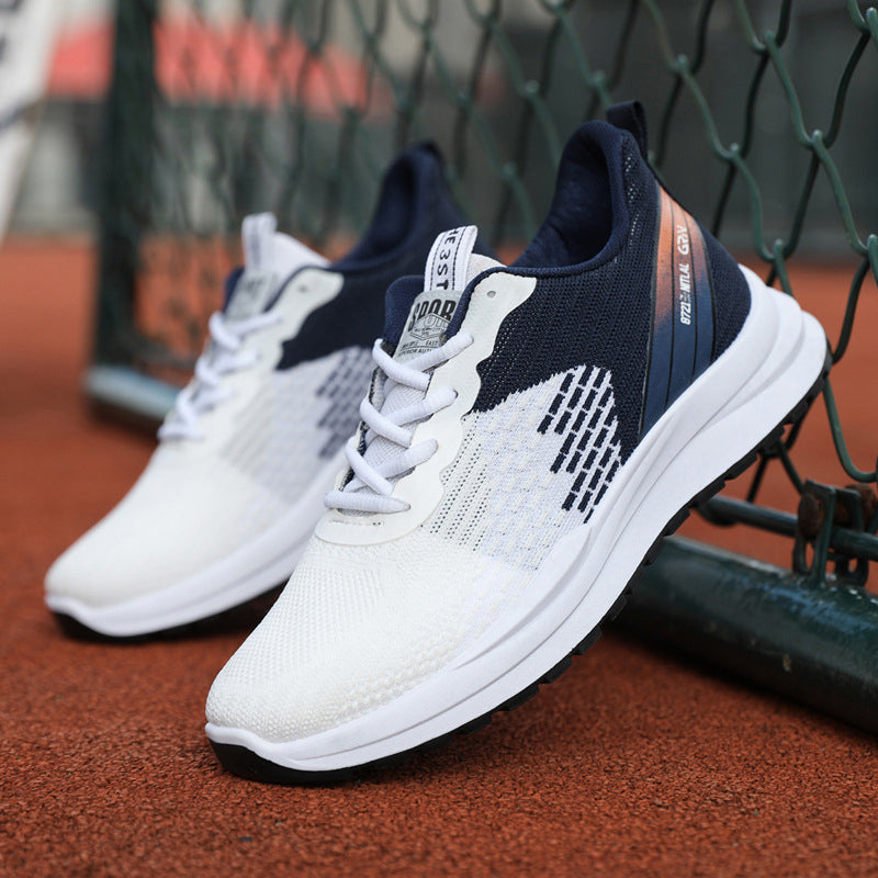 Men's Breathable Mesh Lace-up Sneakers