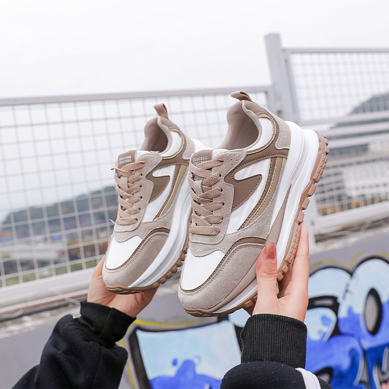 Women's Color Block Platform Casual Sneakers