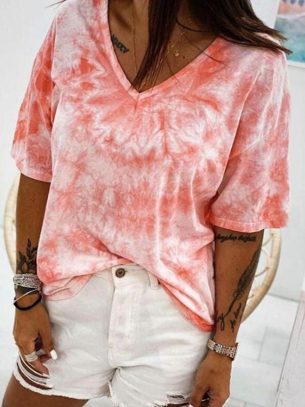 Sweet Print Short Sleeve Top