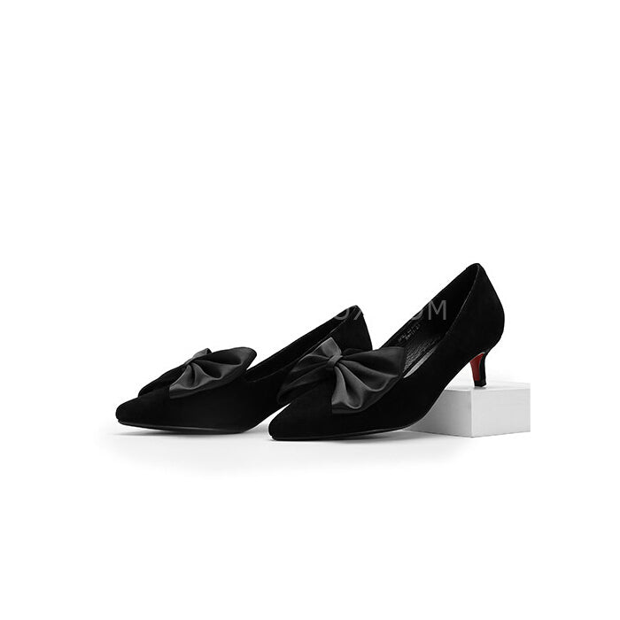 Bowknot Detail Pointed Toe Pumps Shoes