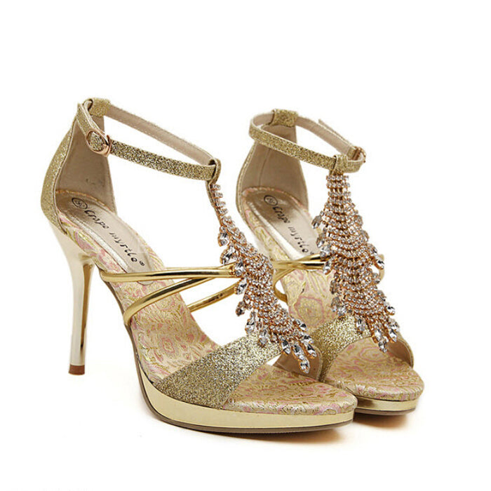 Luxury sexy high-heeled sandals